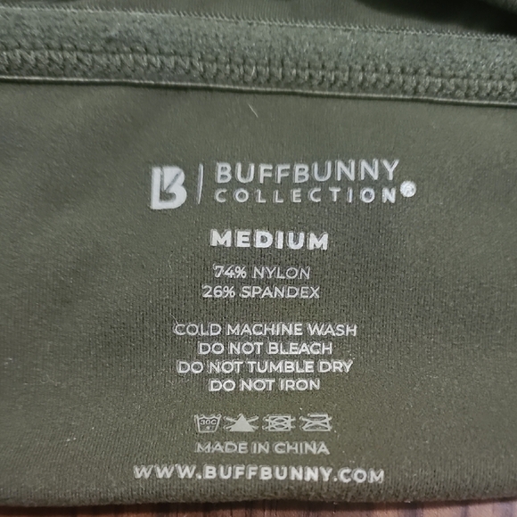 Buffbunny Olive Green Sports Bra - Picture 2 of 4